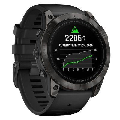 Часы Garmin EPIX PRO (Gen 2) Sapphire Edition 51 мм титановый угольно-серый DLC черный силиконовый ремешок